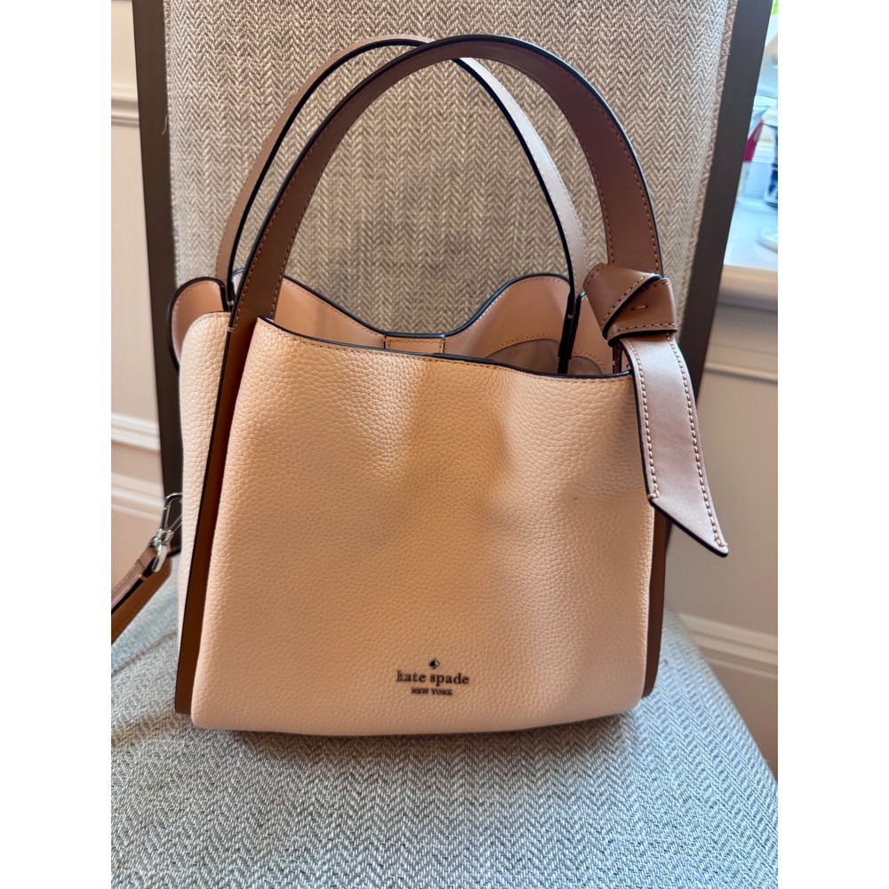 Kate Spade Knott Colorblock Convertible Carryall – Crisp Peach Multi